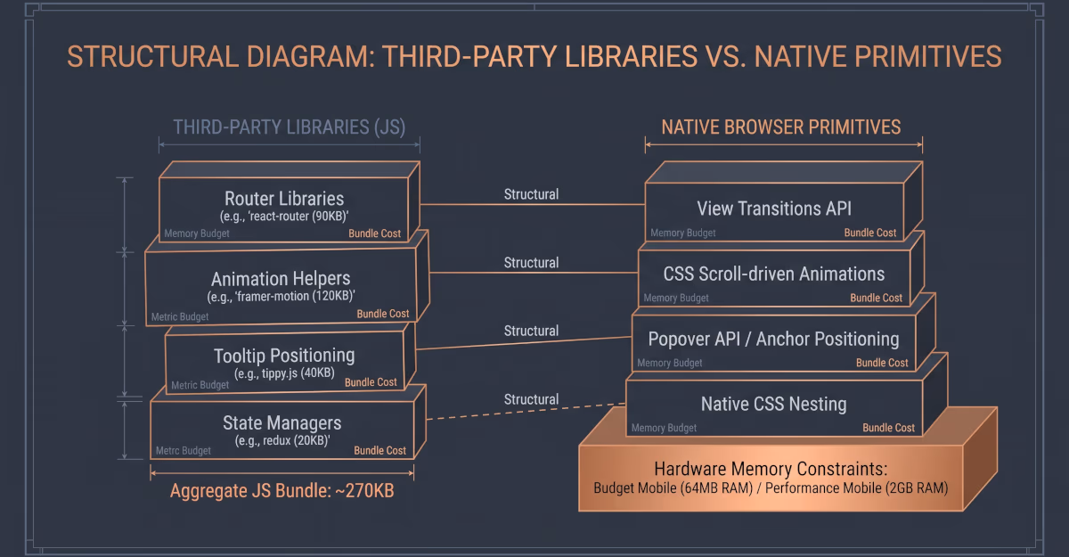 Platform Capabilities vs. Third-Party Dependencies Architectural Spectrum