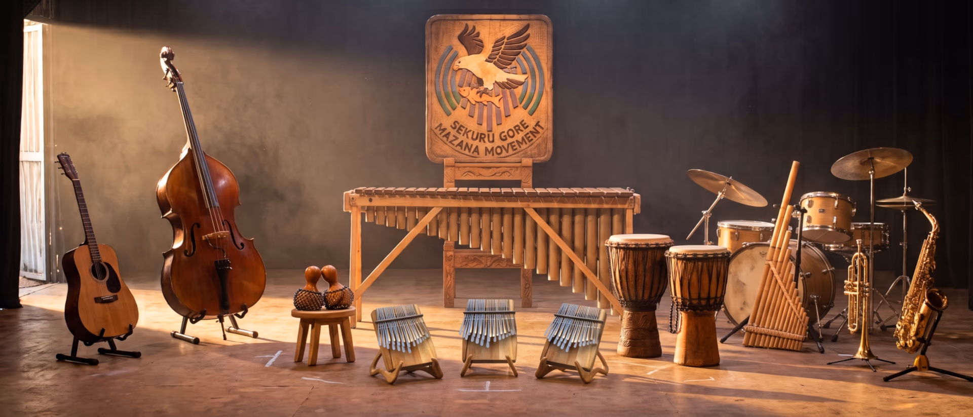 Mazana Movement acoustic mbira ensemble hero