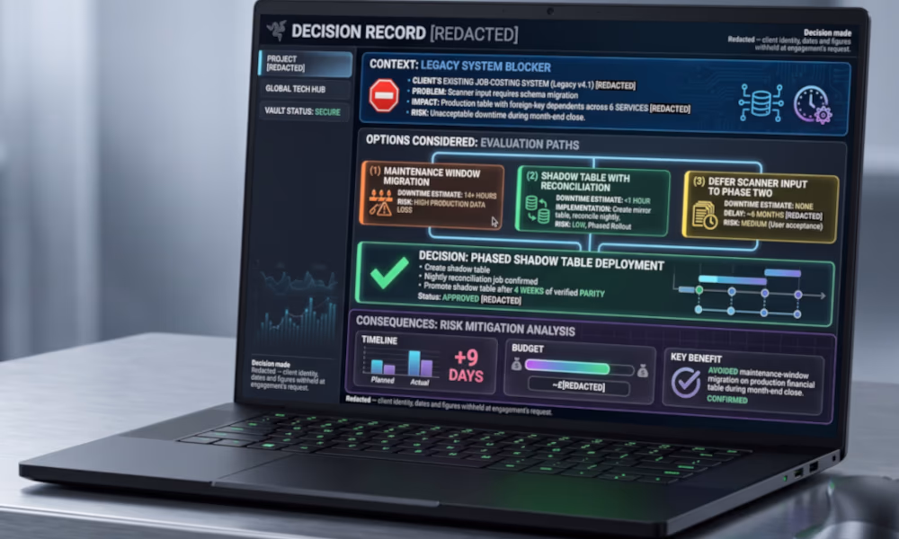 Decision Record excerpt